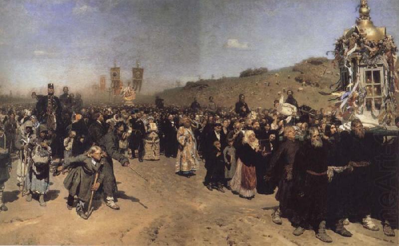 Religious Procession in kursk province, Ilya Repin